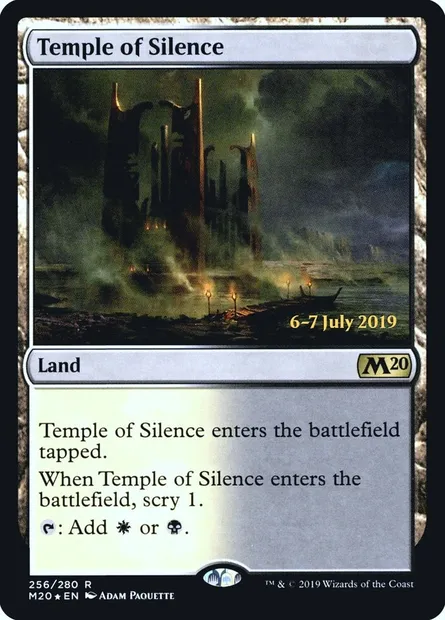 Temple du silence, carte Magic PM20 256s — extension Core Set 2020 Promos