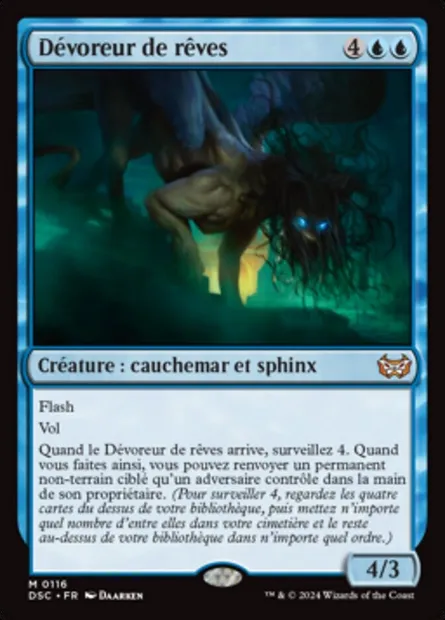 Dévoreur de rêves, carte Magic DSC 116 — extension Duskmourn: House of Horror Commander