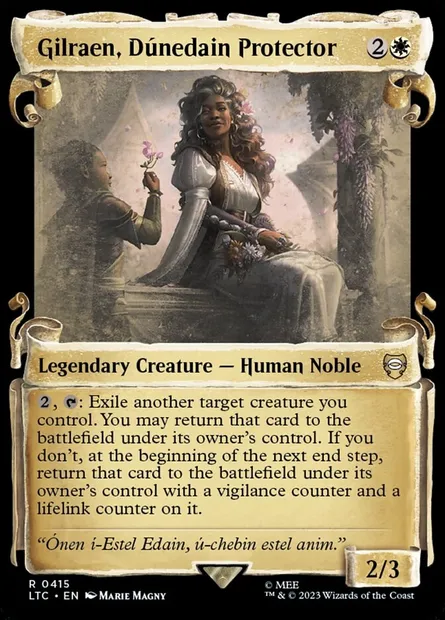 Gilraen, Dúnedain Protector, Magic card LTC 415 — Tales of Middle-earth Commander set