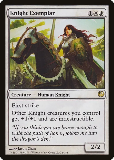Knight Exemplar, Magic card DDG 14 — Duel Decks: Knights vs. Dragons set