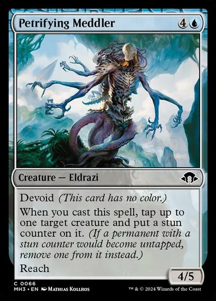 Petrifying Meddler, Magic card MH3 66 — Modern Horizons 3 set