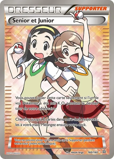 Senior et Junior, carte Pokémon PRC 160 — extension Primo-Choc