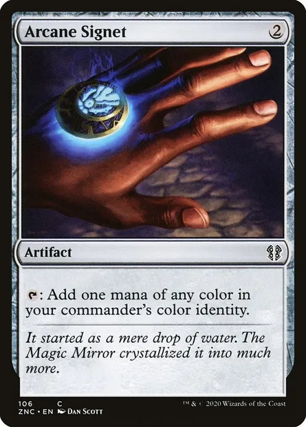 Arcane Signet, Magic card ZNC 106 — Zendikar Rising Commander set