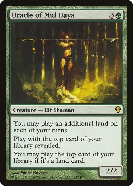 Oracle of Mul Daya, Magic card ZEN 172 — Zendikar set
