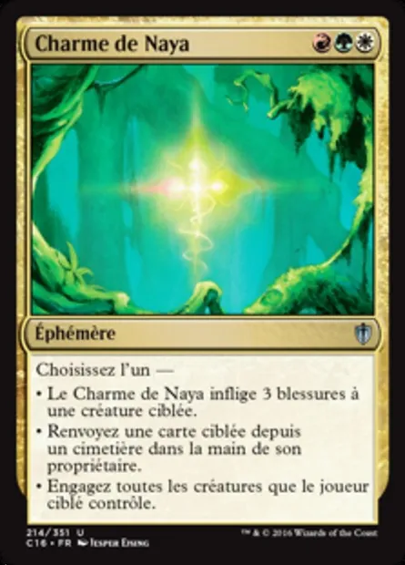 Charme de Naya, carte Magic C16 214 — extension Commander 2016