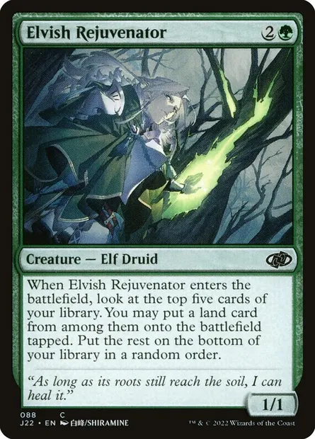 Elvish Rejuvenator, Magic card J22 88 — Jumpstart 2022 set