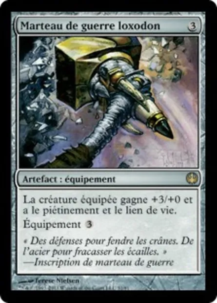 Marteau de guerre loxodon, carte Magic DDG 31 — extension Duel Decks: Knights vs. Dragons