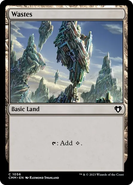 Wastes, Magic card CMM 1056 — Commander Masters set