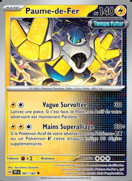 Paume-de-Fer, carte Pokémon TEF 061 — extension Forces Temporelles