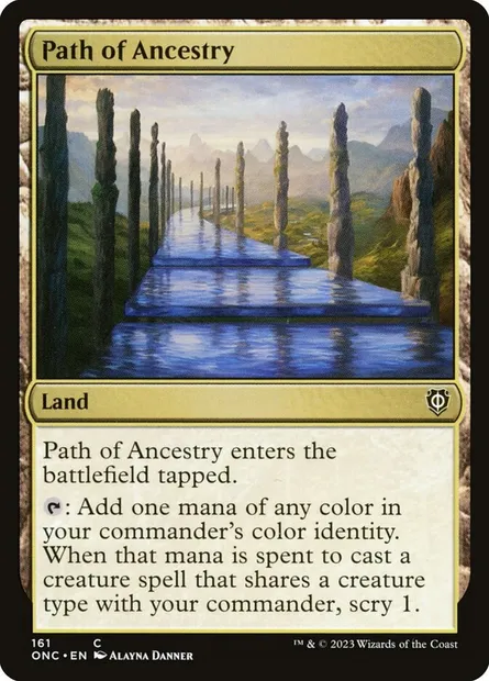 Path of Ancestry, Magic card ONC 161 — Phyrexia: All Will Be One Commander set