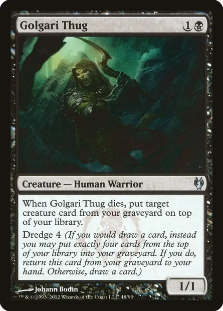 Golgari Thug, Magic card DDJ 48 — Duel Decks: Izzet vs. Golgari set
