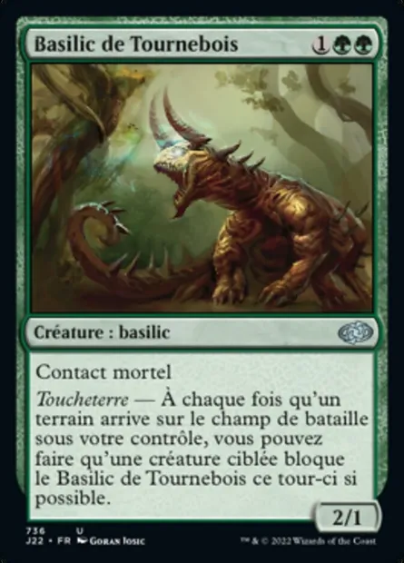 Basilic de Tournebois, carte Magic J22 736 — extension Jumpstart 2022