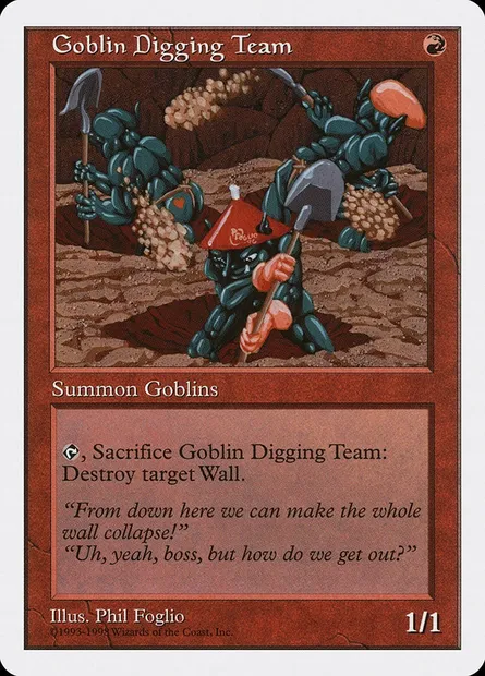 Goblin Digging Team, Magic card ATH 31 — Anthologies set