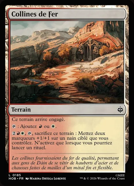 Collines de Fer, carte Magic HOB 185 — extension The Hobbit