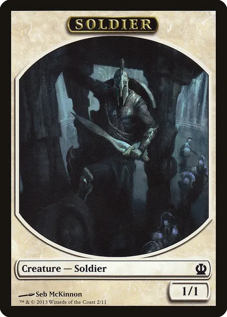 Soldier, carte Magic TTHS 2 — extension Theros Tokens