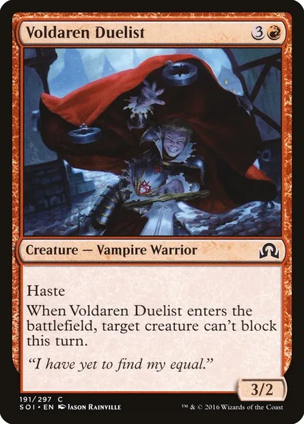 Voldaren Duelist, Magic card SOI 191 — Shadows over Innistrad set