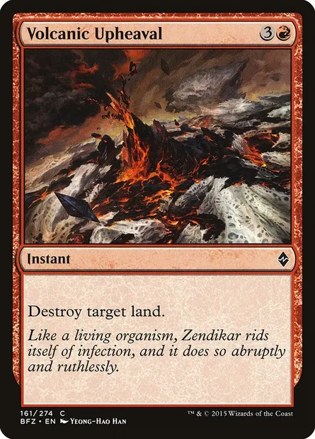 Volcanic Upheaval, Magic card BFZ 161 — Battle for Zendikar set