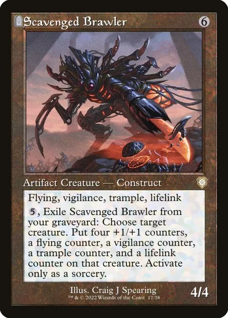 Scavenged Brawler, Magic card BRC 17 — The Brothers' War Commander set