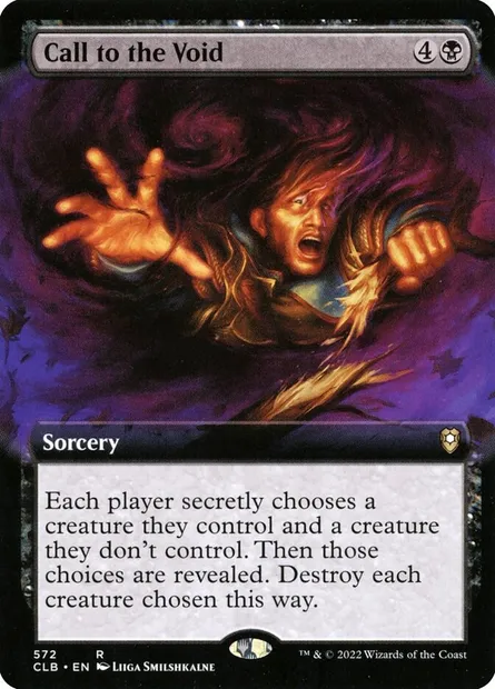Call to the Void, Magic card CLB 572 — Commander Legends: Battle for Baldur's Gate set