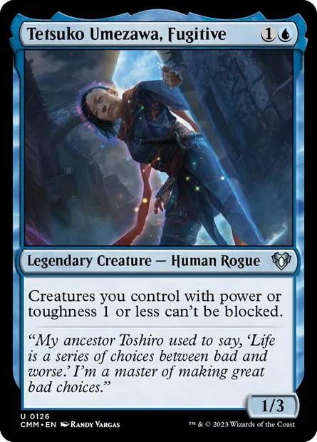 Tetsuko Umezawa, Fugitive, Magic card CMM 126 — Commander Masters set