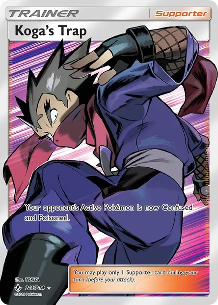 Koga’s Trap, Pokémon card UNB 211 — Unbroken Bonds set