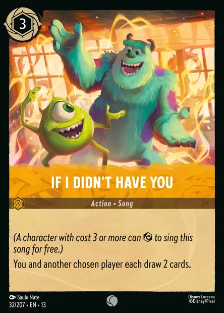 If I Didn't Have You, Disney Lorcana card CH13-032 — Attack of the Vine! set