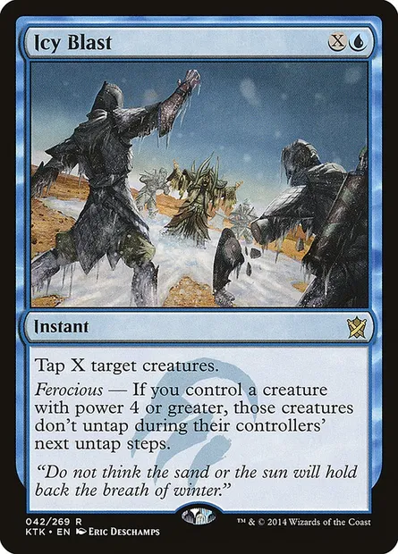 Icy Blast, Magic card KTK 42 — Khans of Tarkir set