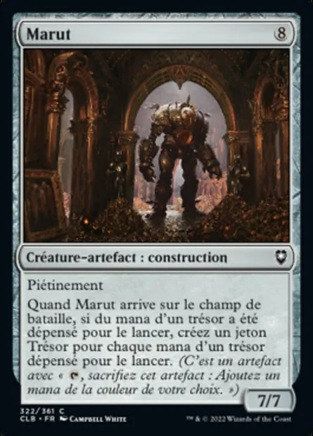 Marut, carte Magic CLB 322 — extension Commander Légendes : la bataille de la Porte de Baldur