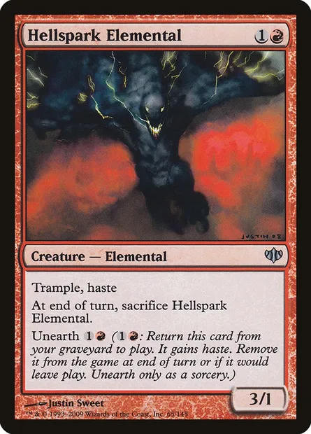 Hellspark Elemental, Magic card CON 65 — Conflux set