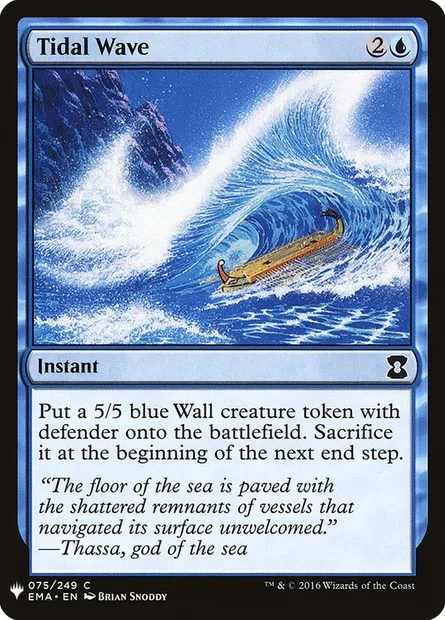 Raz de marée, carte Magic PLST EMA-75 — extension The List