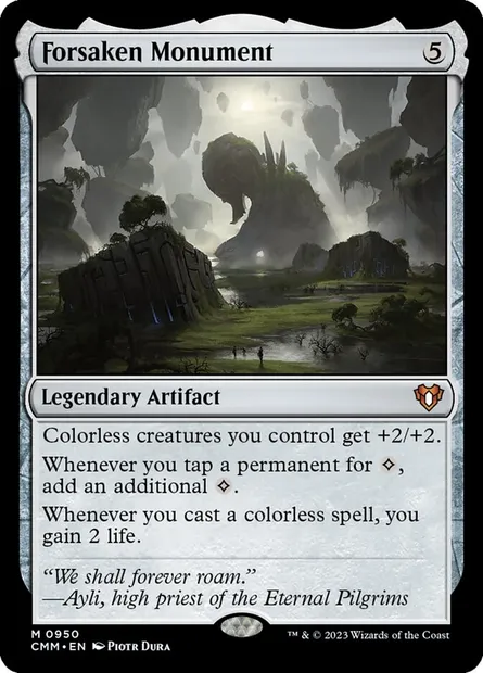 Forsaken Monument, Magic card CMM 950 — Commander Masters set