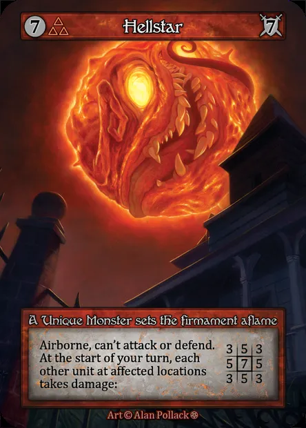 Hellstar, carte Sorcery GOT 094 — extension Gothic