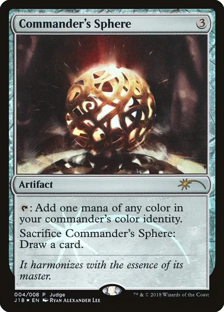 Commander's Sphere, Magic card J18 4 — Judge Gift Cards 2018 set