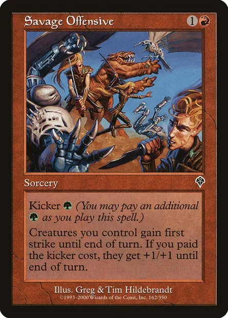 Savage Offensive, Magic card INV 162 — Invasion set