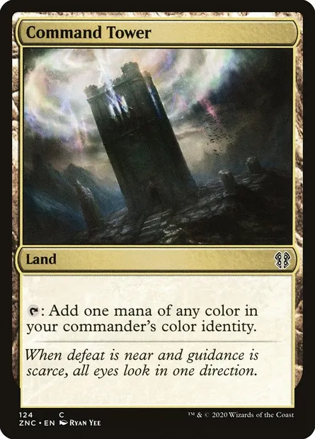 Command Tower, Magic card ZNC 124 — Zendikar Rising Commander set