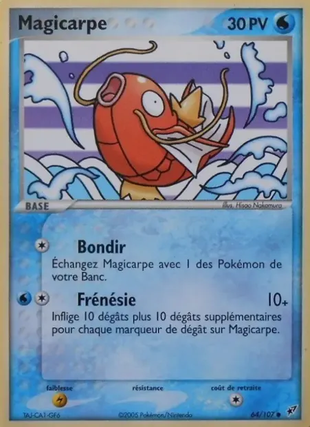Magicarpe, carte Pokémon DX 64 — extension EX Deoxys