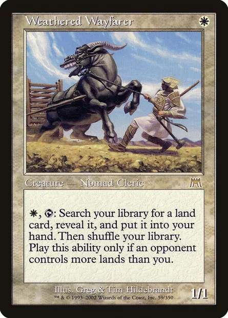 Weathered Wayfarer, Magic card ONS 59 — Onslaught set