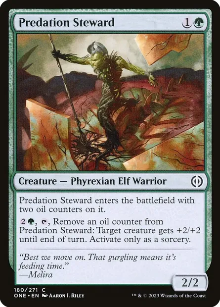 Predation Steward, Magic card ONE 180 — Phyrexia: All Will Be One set