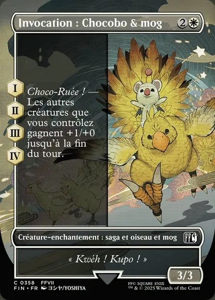 Invocation : choco & mog, carte Magic FIN 358 — extension Final Fantasy