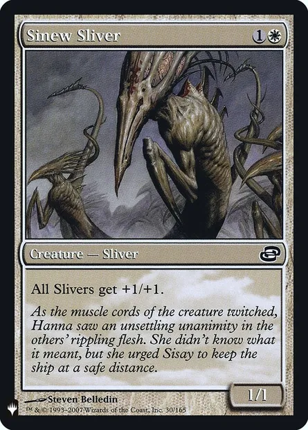Sinew Sliver, Magic card PLST PLC-30 — The List set