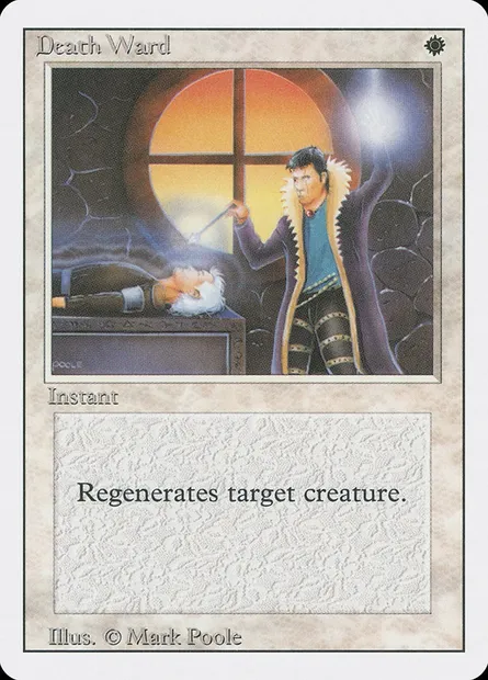 Death Ward, Magic card 3ED 16 — Revised Edition set