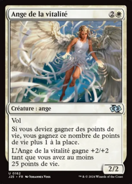 Ange de la vitalité, carte Magic J25 162 — extension Foundations Jumpstart