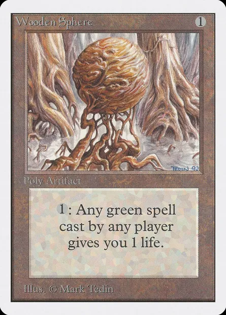 Sphère de bois, carte Magic 2ED 277 — extension Unlimited Edition
