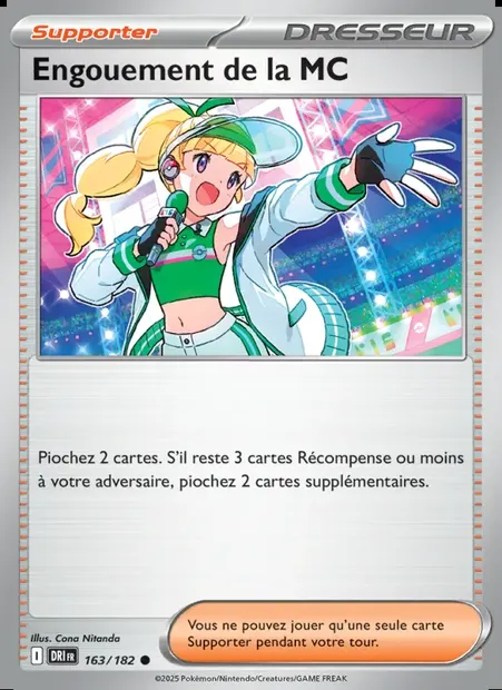 Engouement de la MC, carte Pokémon DRI 163 — extension Rivalités Destinées