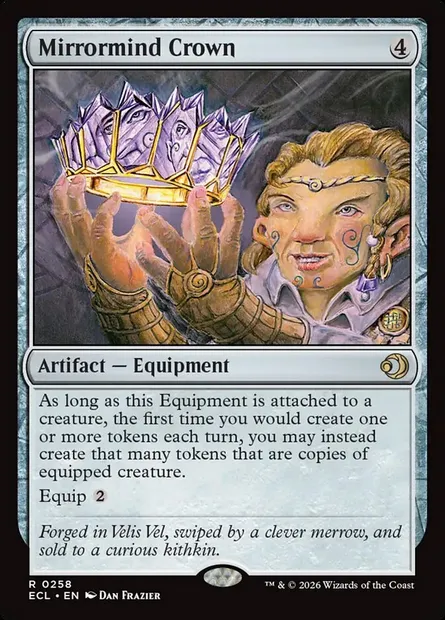 Mirrormind Crown, Magic card ECL 258 — Lorwyn Eclipsed set