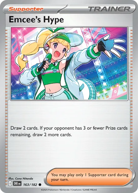 Emcee's Hype, Pokémon card DRI 163 — Destined Rivals set