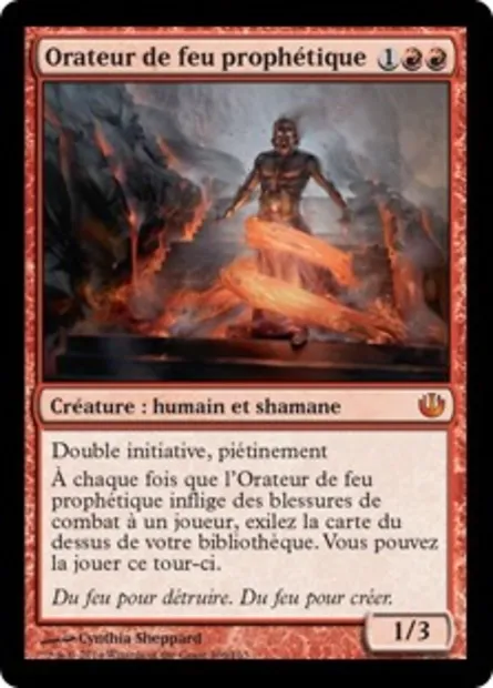 Orateur de feu prophétique, carte Magic JOU 106 — extension Incursion dans Nyx