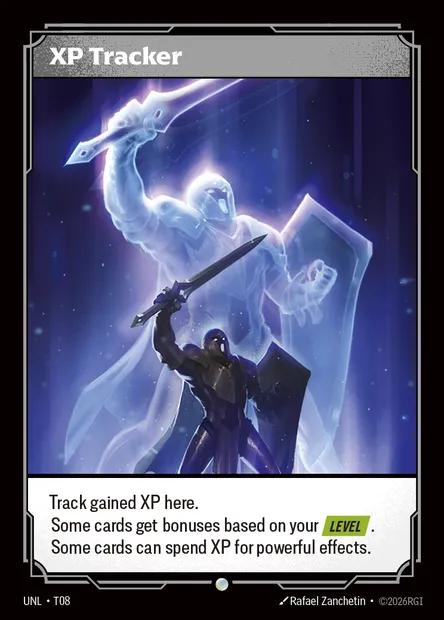 XP Tracker, Riftbound card UNL T08 — Unleashed set