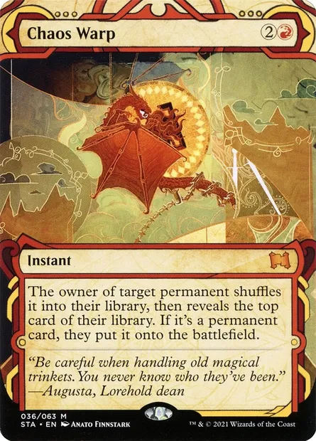 Chaos Warp, Magic card STA 36 — Strixhaven Mystical Archive set
