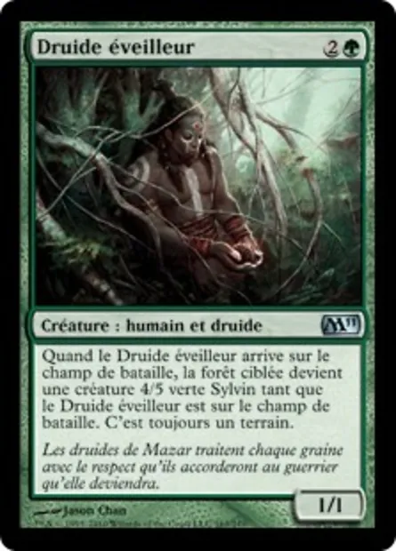 Druide éveilleur, carte Magic M11 163 — extension Magic 2011